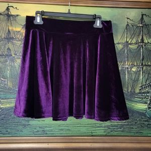 Purple Velvet Skirt